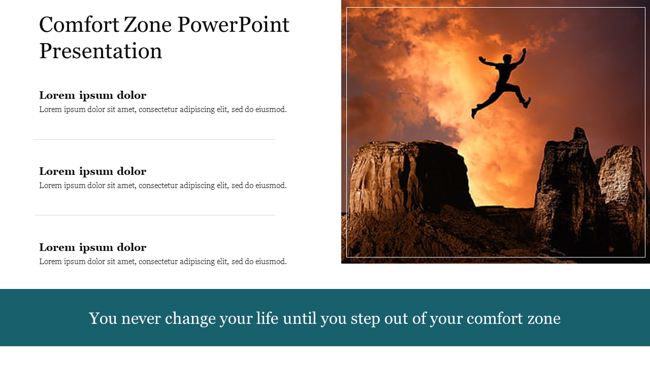 Comfort Zone PowerPoint Presentation